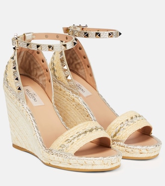 Alpargatas con cuña Rockstud | Valentino Garavani