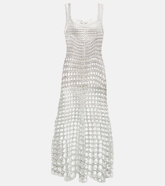 Abito lungo in crochet di seta | Chloé