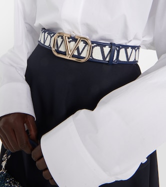VLogo Signature 40 canvas belt | Valentino Garavani