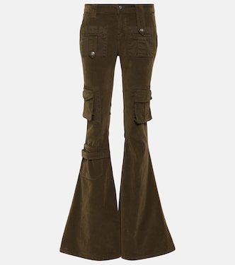 Pantaloni cargo in velluto flared | Blumarine
