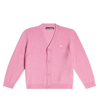 Cardigan Face en laine | Acne Studios Kids