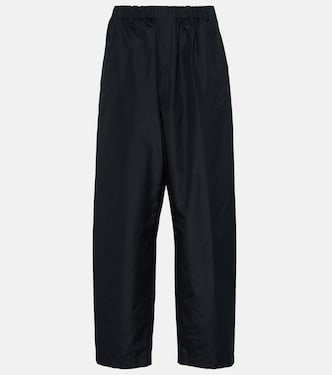 Pantalon tapered à taille haute en soie | Lemaire