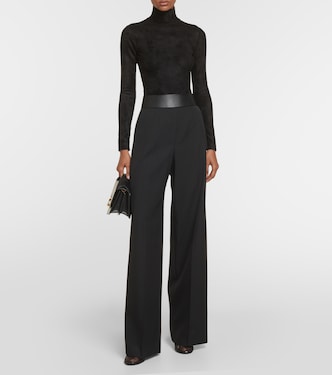 Body in velluto a collo alto | Alaïa