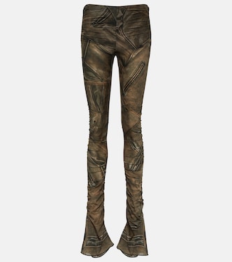 Printed low-rise skinny pants | Blumarine