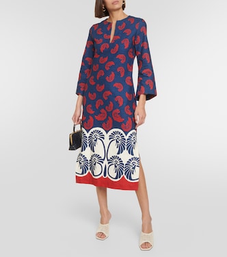 Abito midi in misto cotone con stampa | La DoubleJ