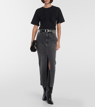 Camiseta Zeren de algodón drapeada | Isabel Marant