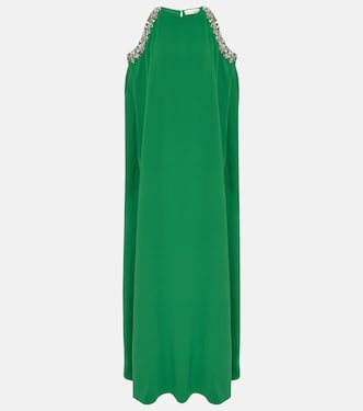 Robe longue en soie mélangée | Oscar de la Renta