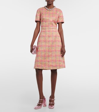 Vestido midi a cuadros | Carolina Herrera