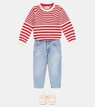 Striped cotton-blend sweater | Scotch & Soda Kids