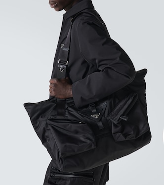 Weekender aus Re-Nylon mit Leder | Prada