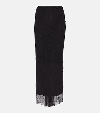 Low-rise lace maxi skirt | Dolce&Gabbana
