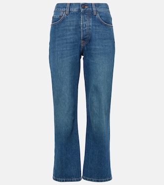 Lesley mid-rise cropped straight jeans | The Row