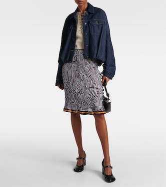 Lace-up ribbed-knit wool-blend top | Dries Van Noten