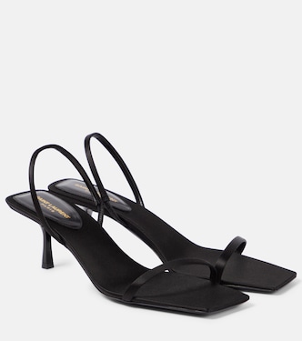 Jaspe 55 satin crêpe sandals | Saint Laurent