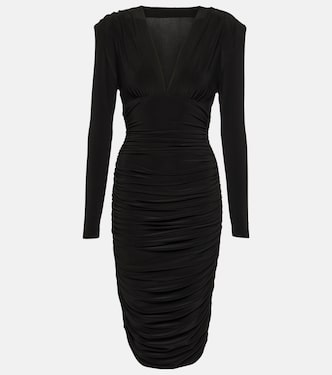 Abito midi in jersey con ruches | Norma Kamali