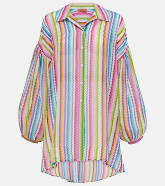 Camisa de algodón y seda en zigzag | Missoni