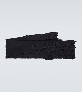 Sciarpa in misto lana con frange | Dries Van Noten