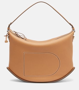 Schultertasche Pin Swing XL aus Leder | Delvaux