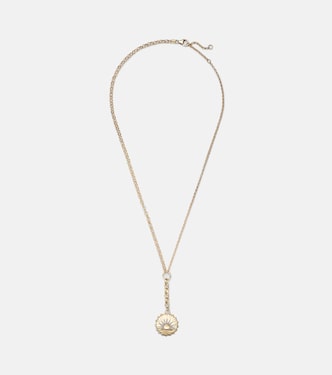 Collana Internal Compass New Beginnings in oro 18kt con diamanti | FoundRae
