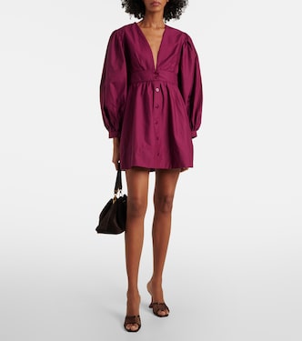 Puff-sleeve cotton minidress | Farm Rio