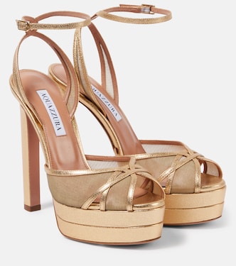 Shear 130 mesh platform sandals | Aquazzura