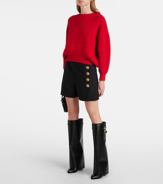 Embellished wool and mohair shorts | Givenchy