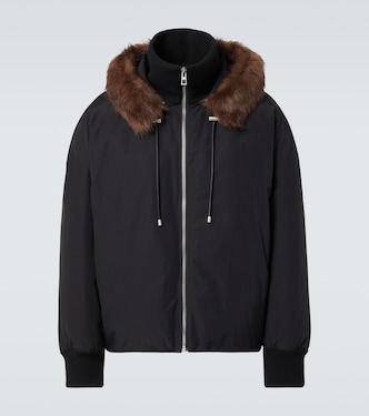 Wattierte Jacke mit Shearling | Loewe