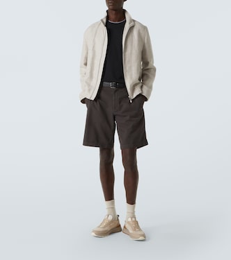 Shorts in twill di cotone | Brunello Cucinelli