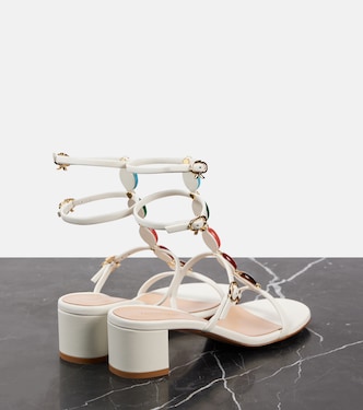 Verzierte Sandalen 45 aus Leder | Gianvito Rossi