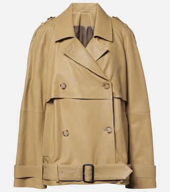 Oversize-Jacke aus Leder | Toteme