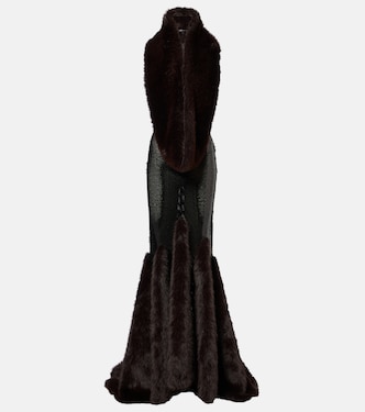 Robe mit Pailletten | David Koma