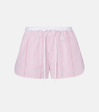 Striped cotton fil coupé shorts | Gucci