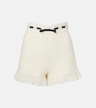 Shorts in cotone con stampa floreale | Valentino