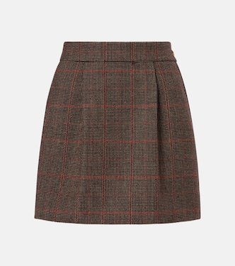 Checked wool miniskirt | Chloé