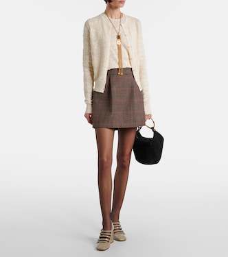 Checked wool miniskirt | Chloé