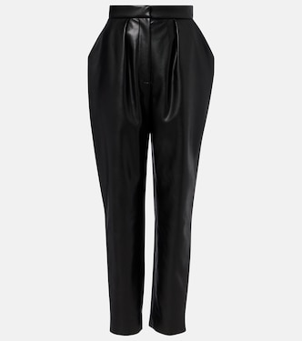 포 레더 테이퍼드 팬츠 | Balmain