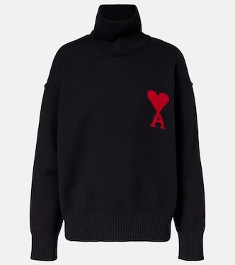 Pull à col roulé Ami de Cœur en laine vierge | Ami Paris