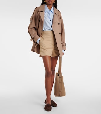 High-Rise Shorts Orbita aus einem Baumwollgemisch | Max Mara