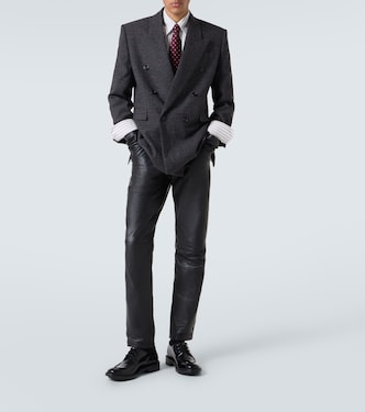 Checked wool and cashmere blazer | Saint Laurent