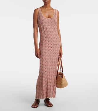 Bondi open-knit cotton maxi dress | Rixo