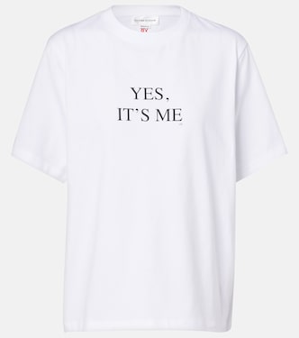 T-Shirt Slogan aus Baumwoll-Jersey | Victoria Beckham