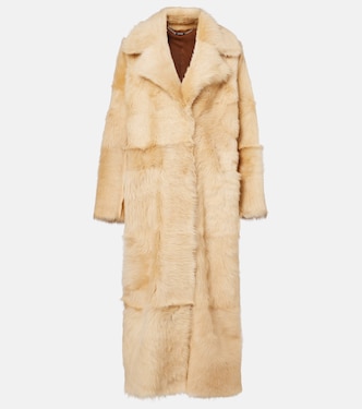 Evita Long shearling coat | Nour Hammour
