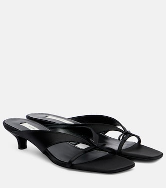 Bow-detail satin thong sandals | Toteme