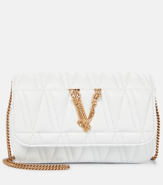 Borsa a tracolla Virtus Small in pelle | Versace