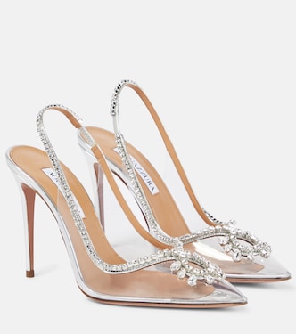 Seduction 105 embellished PVC pumps | Aquazzura