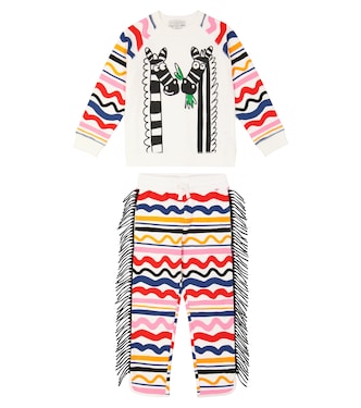 Cotton sweatshirt and sweatpants set | Stella McCartney Kids