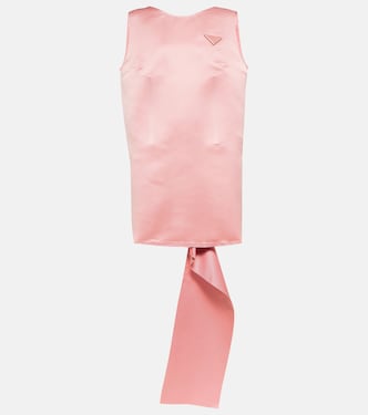Minikleid aus Seidensatin | Prada