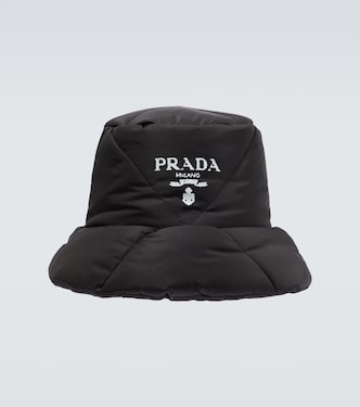 Cappello da pescatore trapuntato in Re-Nylon | Prada