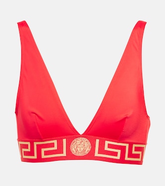 Greca Border bikini top | Versace