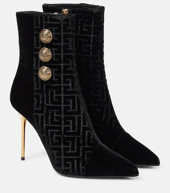 Bottines Roni en velours embossé | Balmain
